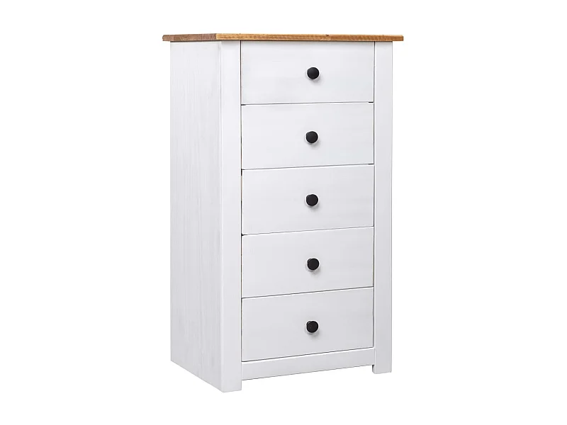 Buffet Blanc 46x40x89 cm Pin Gamme Panama EGER95337