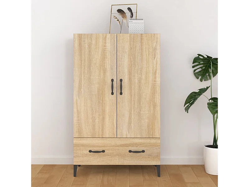 Highboard,Kommode Sonoma-Eiche 70x31x115 cm Holzwerkstoff -gkd971691