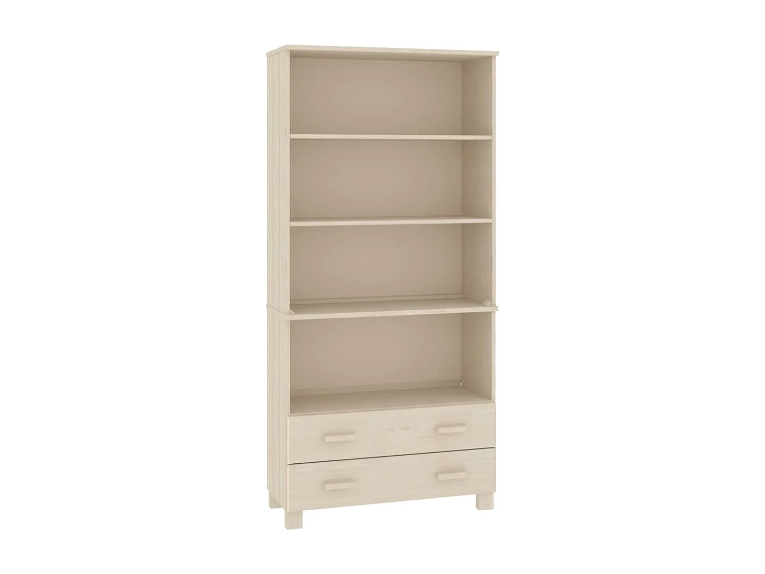 Highboard,Kommode HAMAR Massivholz Kiefer Honigbraun -gkd846482