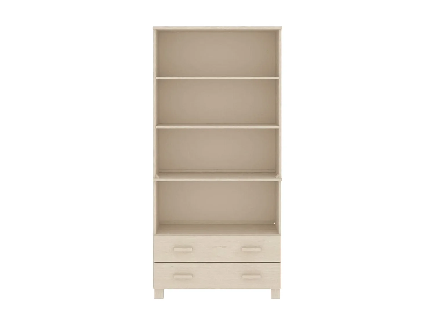 Highboard,Kommode HAMAR Massivholz Kiefer Honigbraun -gkd846482