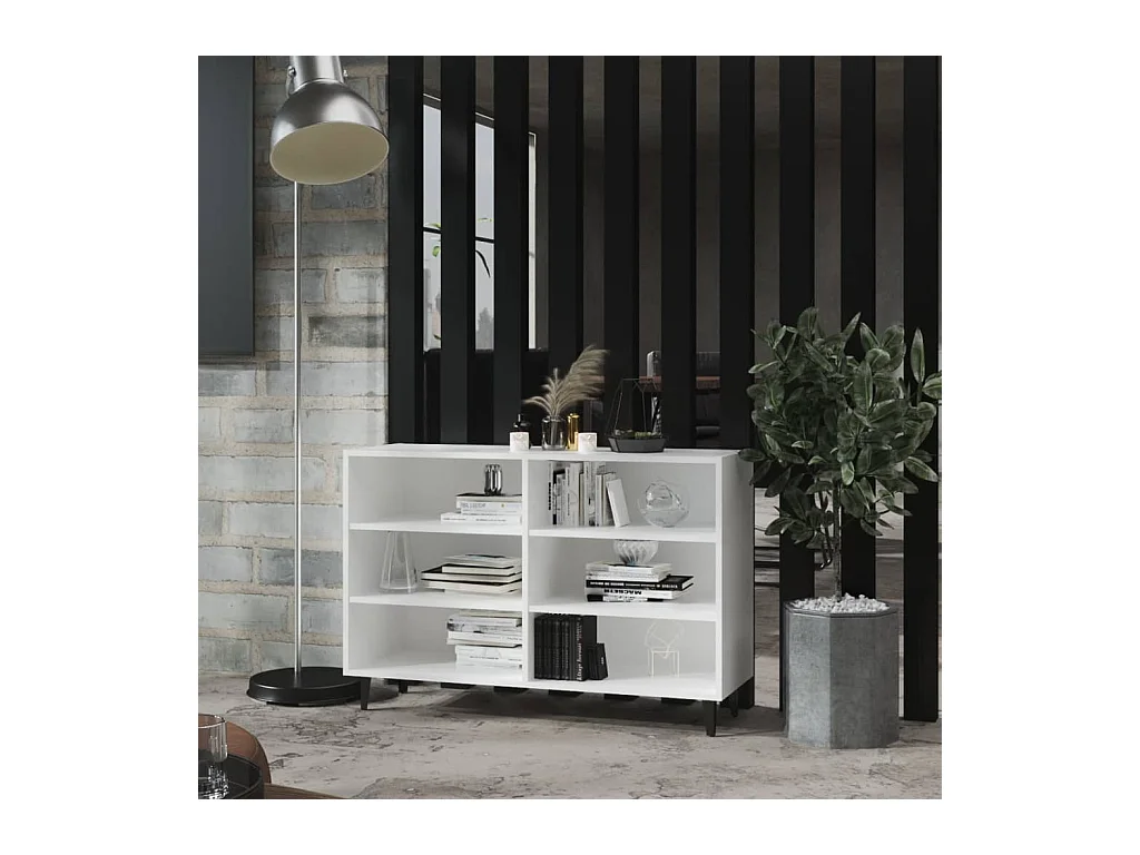 Buffet Blanc 103,5x35x70  cm Aggloméré QWE36862