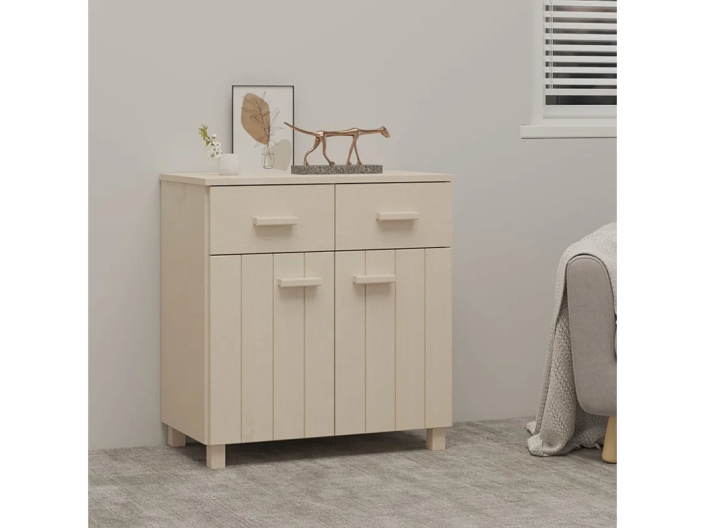 Dressoir HAMAR 79x40x80 cm massief grenenhout honingbruin NL774063