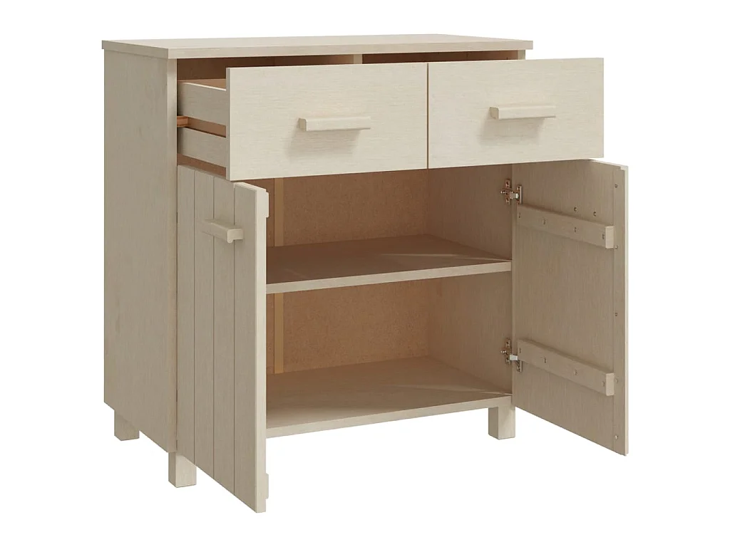Dressoir HAMAR 79x40x80 cm massief grenenhout honingbruin NL774063