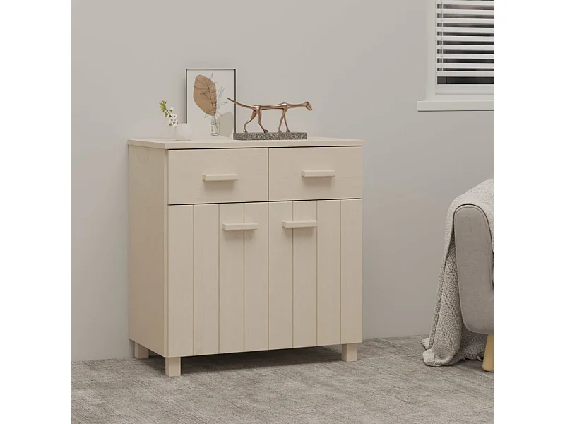 Dressoir HAMAR 79x40x80 cm massief grenenhout honingbruin NL774063