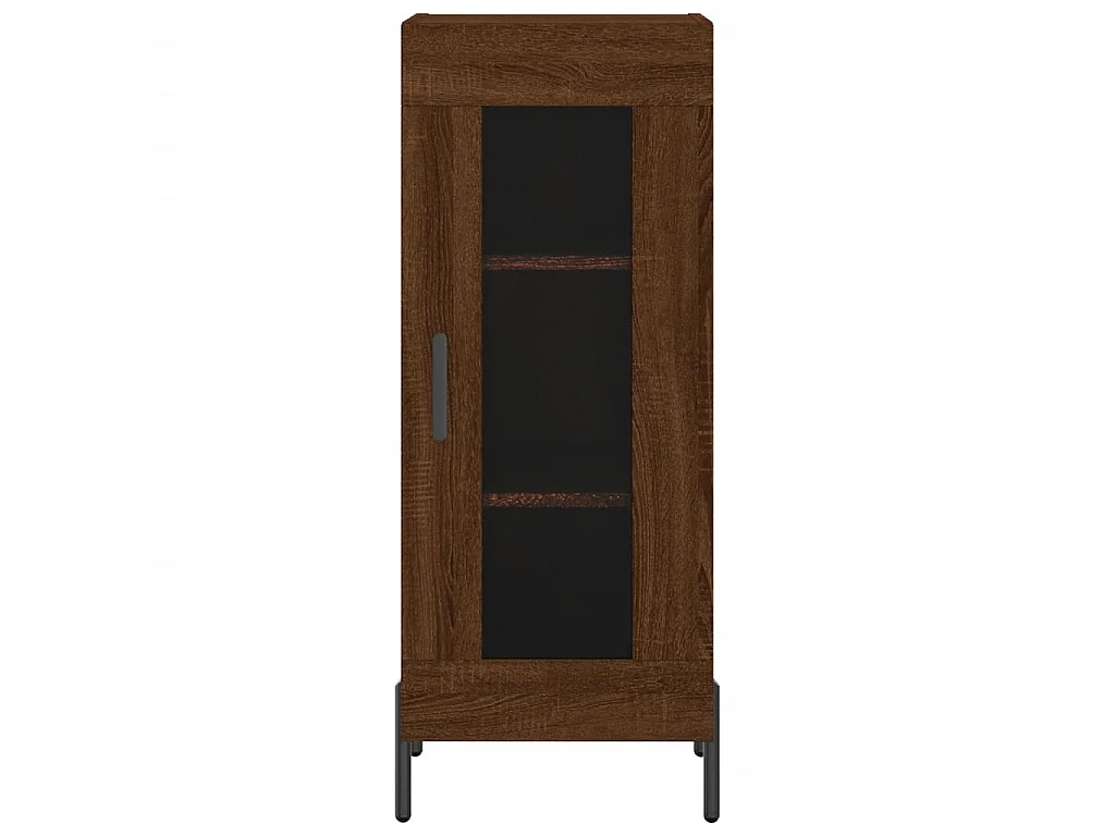 Buffet Chêne marron 34,5x34x90 cm Bois d'ingénierie QWE15737