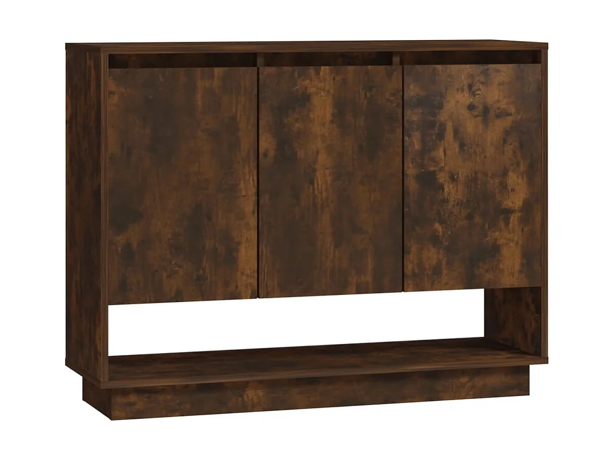 Aparador de madera de ingeniería roble ahumado 97x31x75 cm ES92343