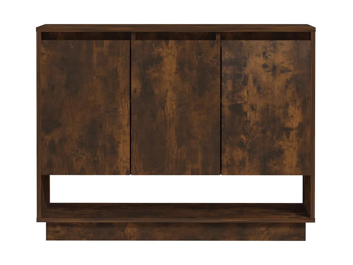 Aparador de madera de ingeniería roble ahumado 97x31x75 cm ES92343