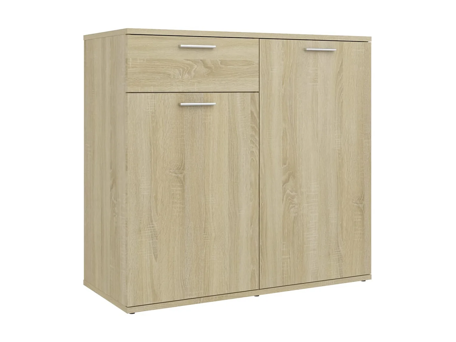 Dressoir 80x36x75 cm bewerkt hout sonoma eikenkleurig NL11098