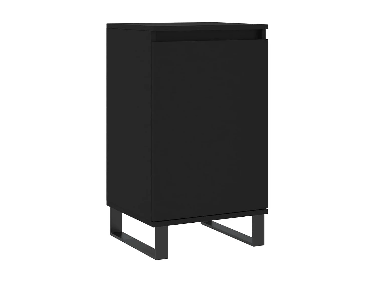 lot de 2 Buffets noir 40x35x70 cm bois d’ingénierie QWE69695