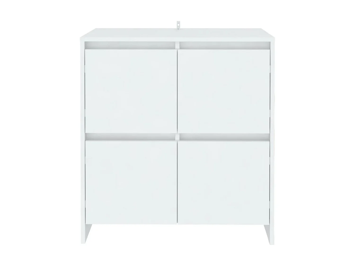 Aparador de madera contrachapada blanco 70x41x75 cm ES51494