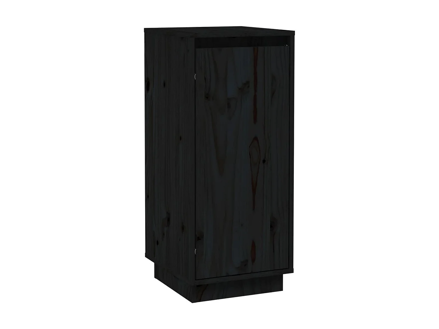 Aparador 2 uds madera maciza de pino negro 31,5x34x75 cm ES89099