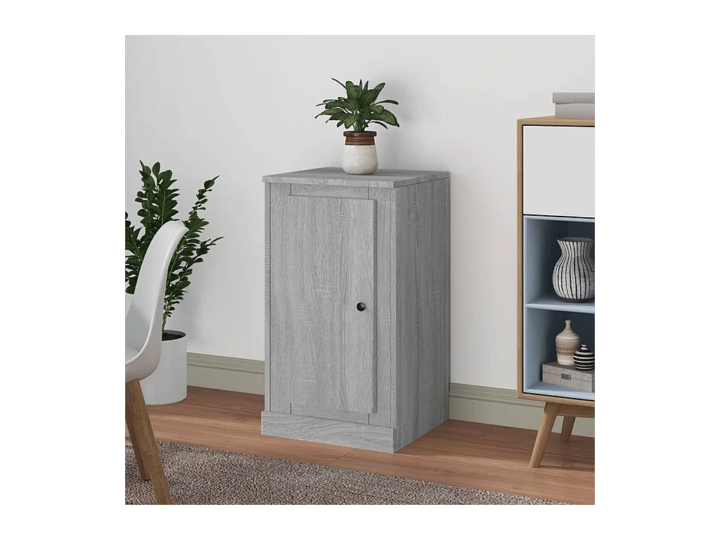 Buffet sonoma gris 37,5x35,5x67,5 cm bois d'ingénierie EGER96348