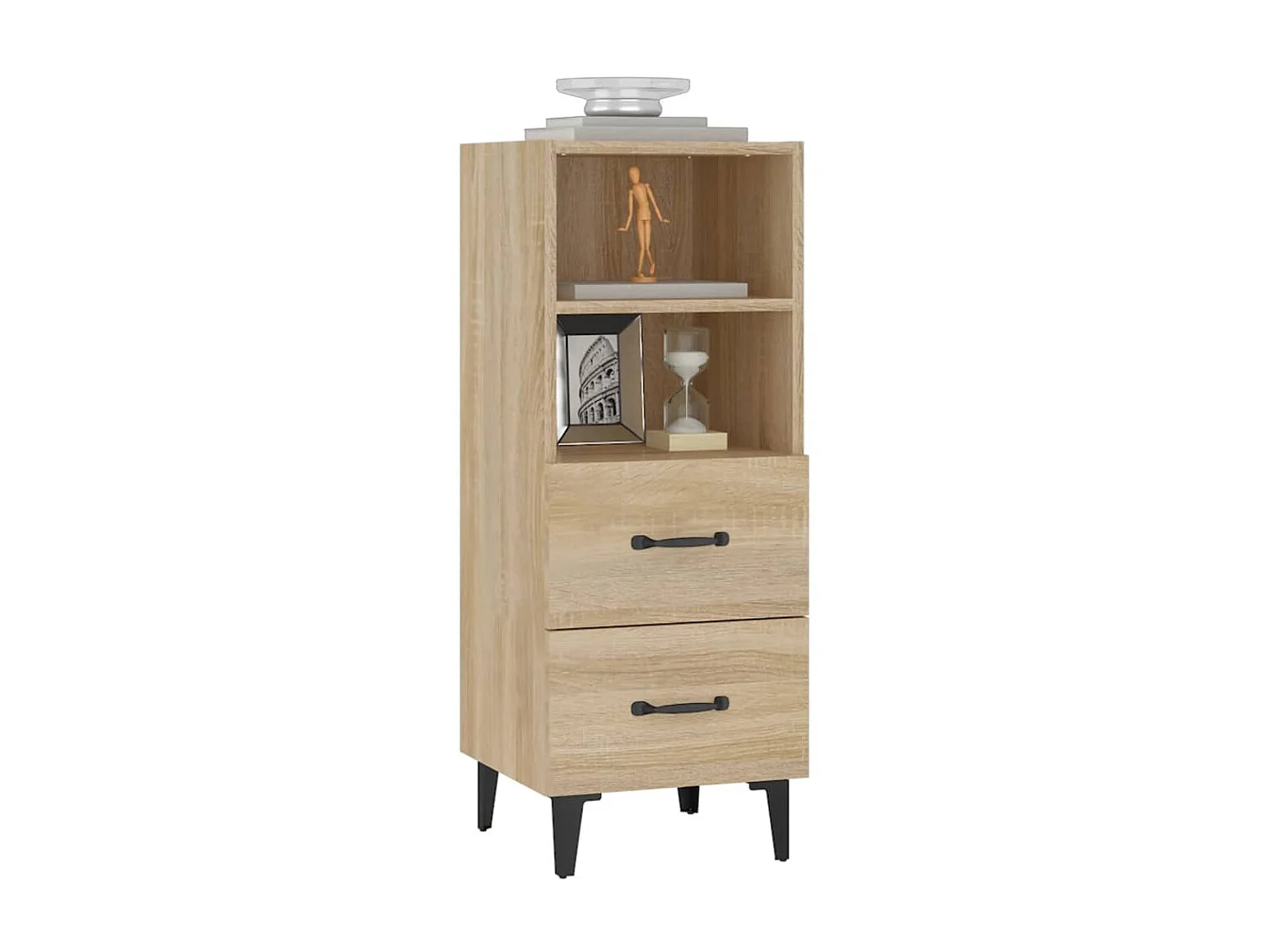 Buffet Chêne sonoma 34,5x34x90 cm Bois d'ingénierie EGER73026