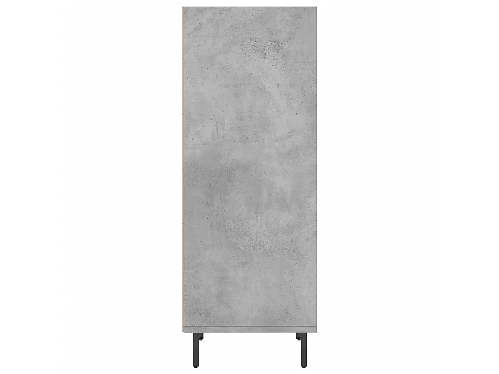 Buffet gris béton 34,5x32,5x90 cm bois d'ingénierie QWE64187