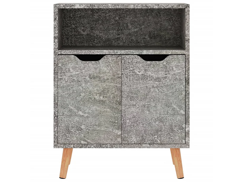 Buffet gris béton 60x30x72 cm bois d'ingénierie EGER98815