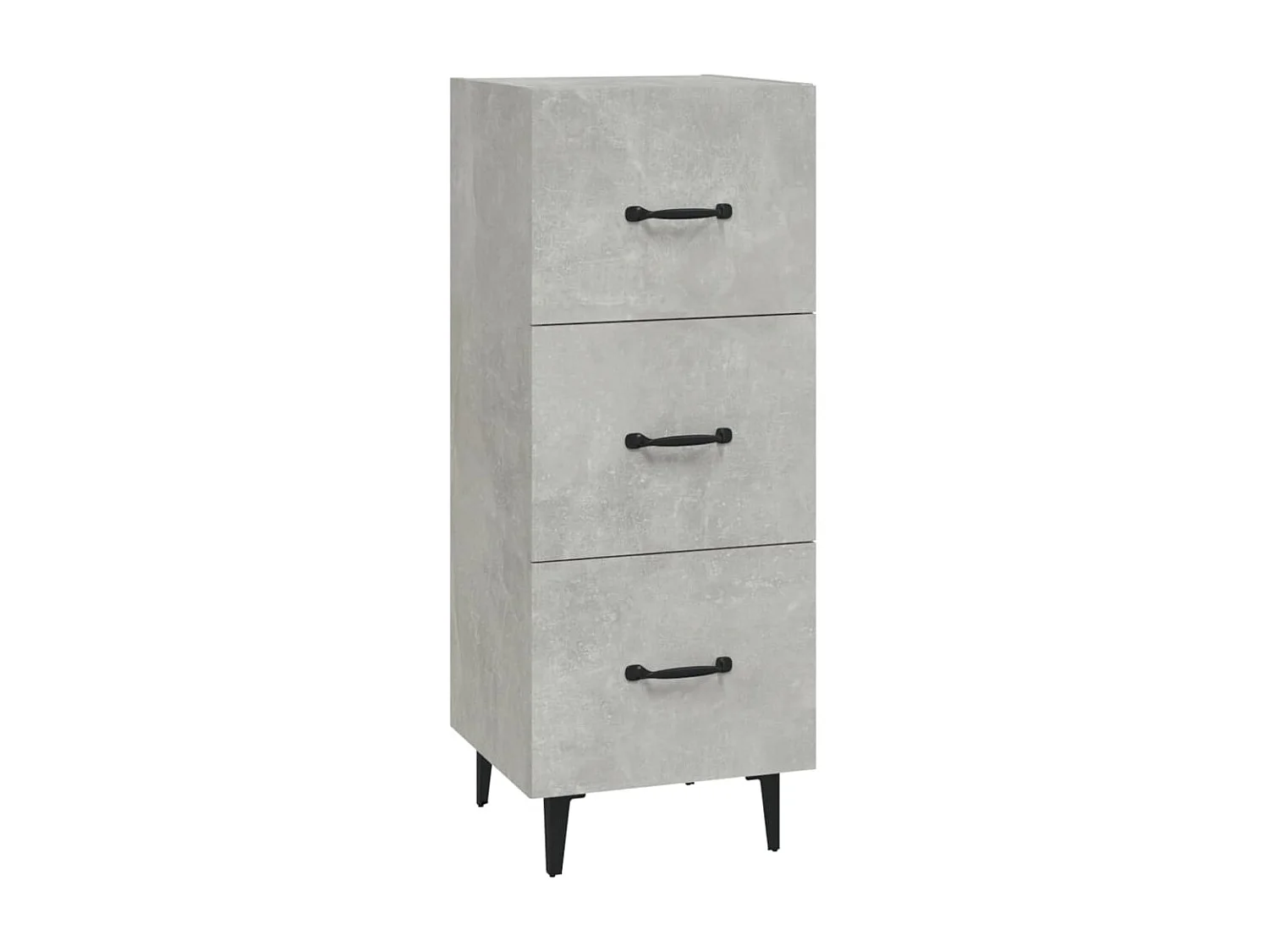 Buffet Gris béton 34,5x34x90 cm Bois d'ingénierie EGER54265