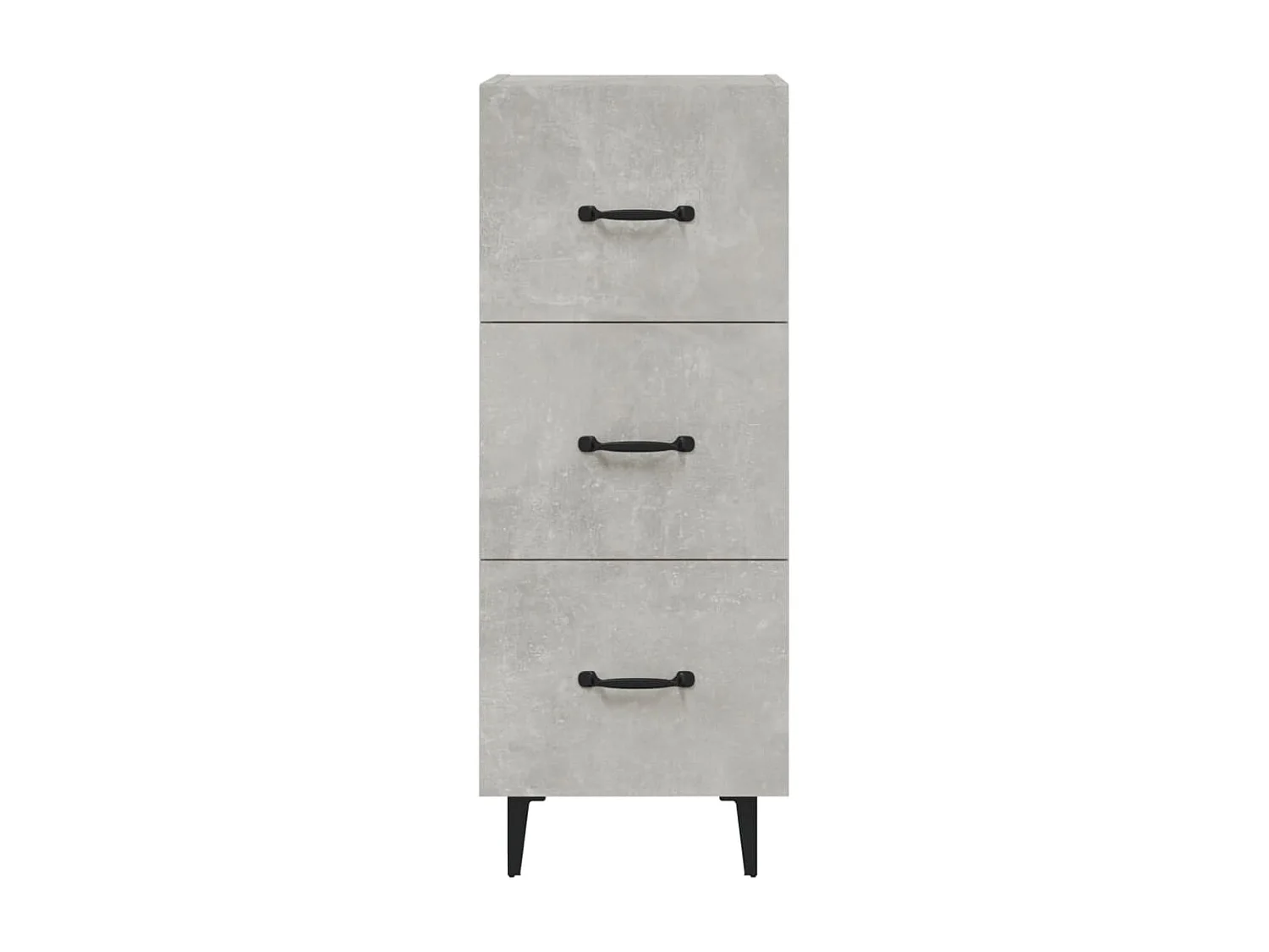 Buffet Gris béton 34,5x34x90 cm Bois d'ingénierie EGER54265