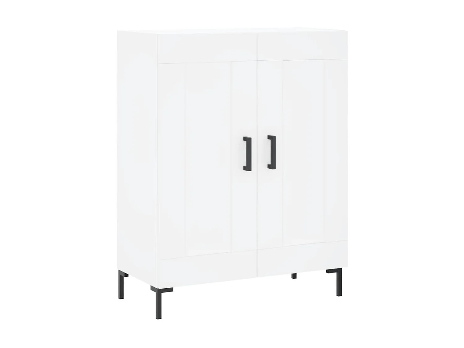 Aparador de madera de ingeniería blanco 69,5x34x90 cm ES51623