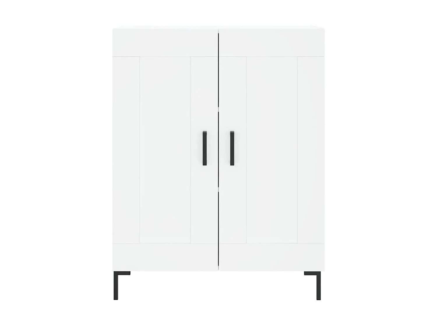 Aparador de madera de ingeniería blanco 69,5x34x90 cm ES51623