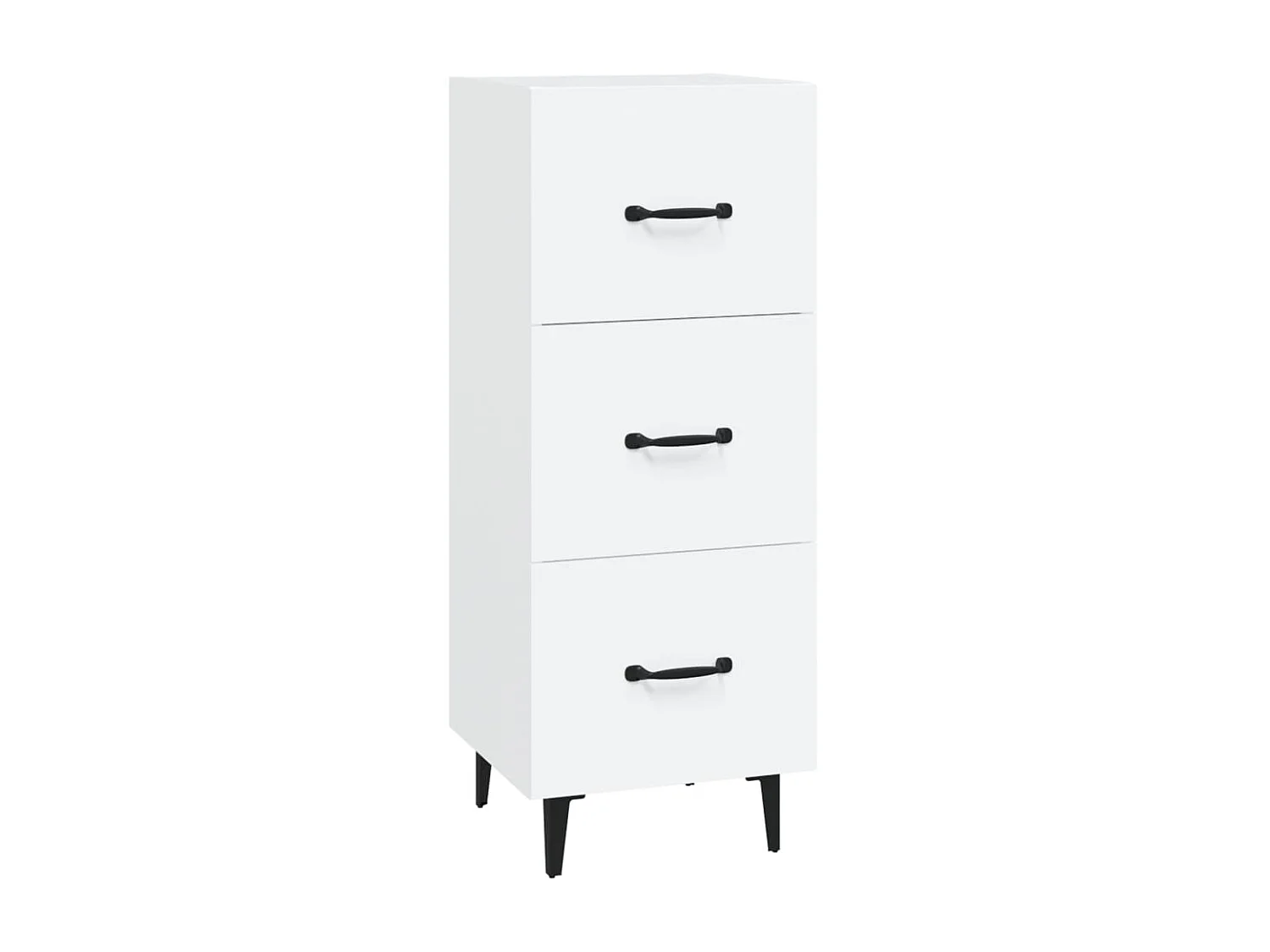 Buffet blanc 34,5x34x90 cm bois d'ingénierie EGER40494