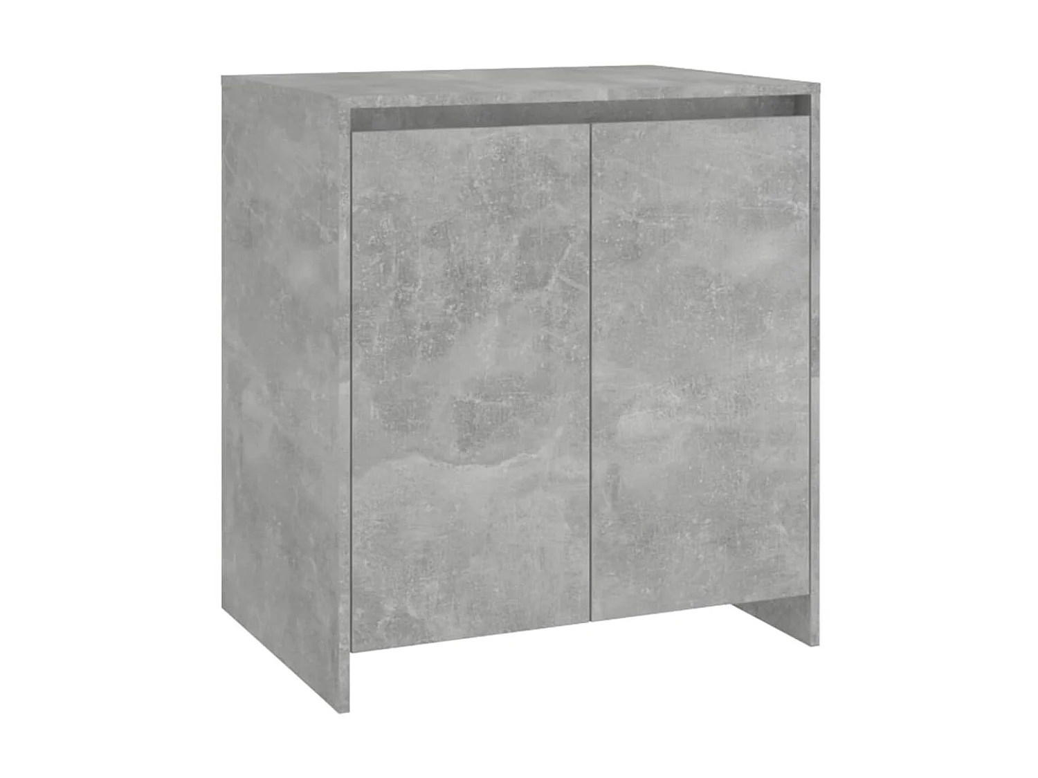 Buffets 2 pcs Gris béton Bois d'ingénierie EGER52490