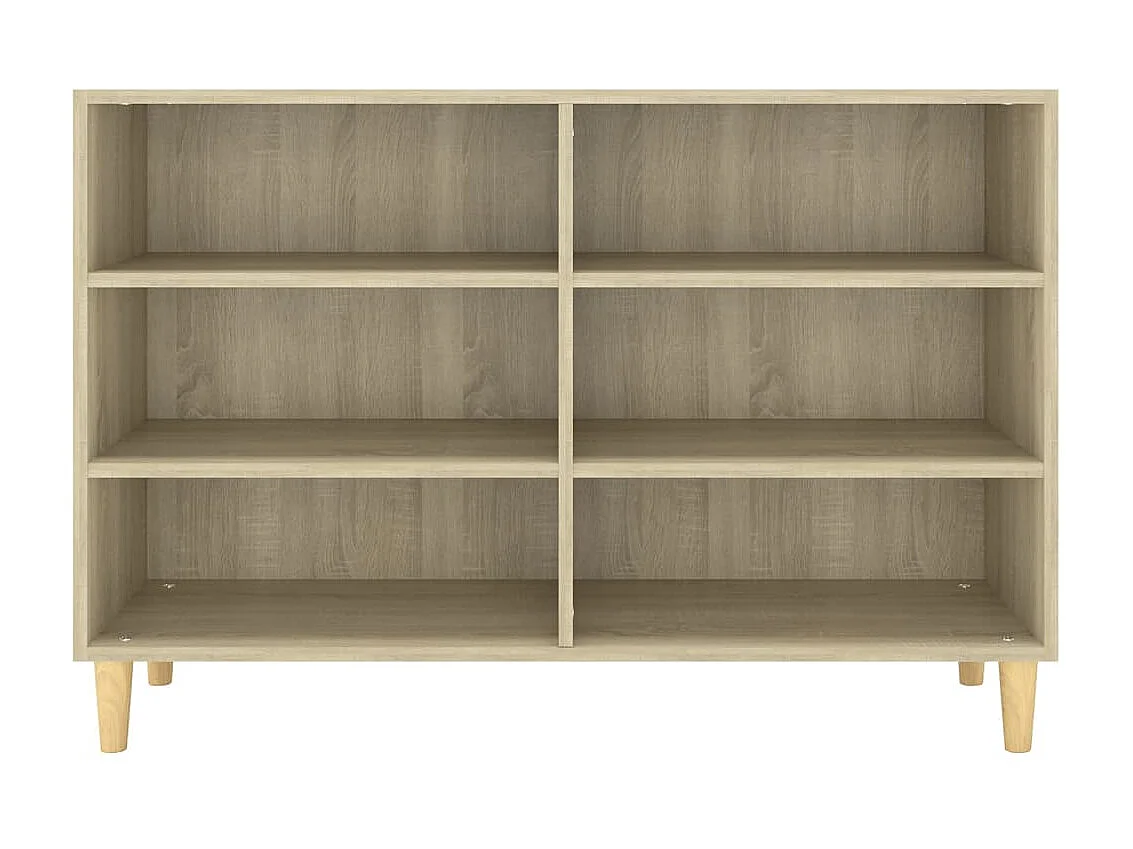 Aparador de madera contrachapada roble Sonoma 103,5x35x70 cm ES49385