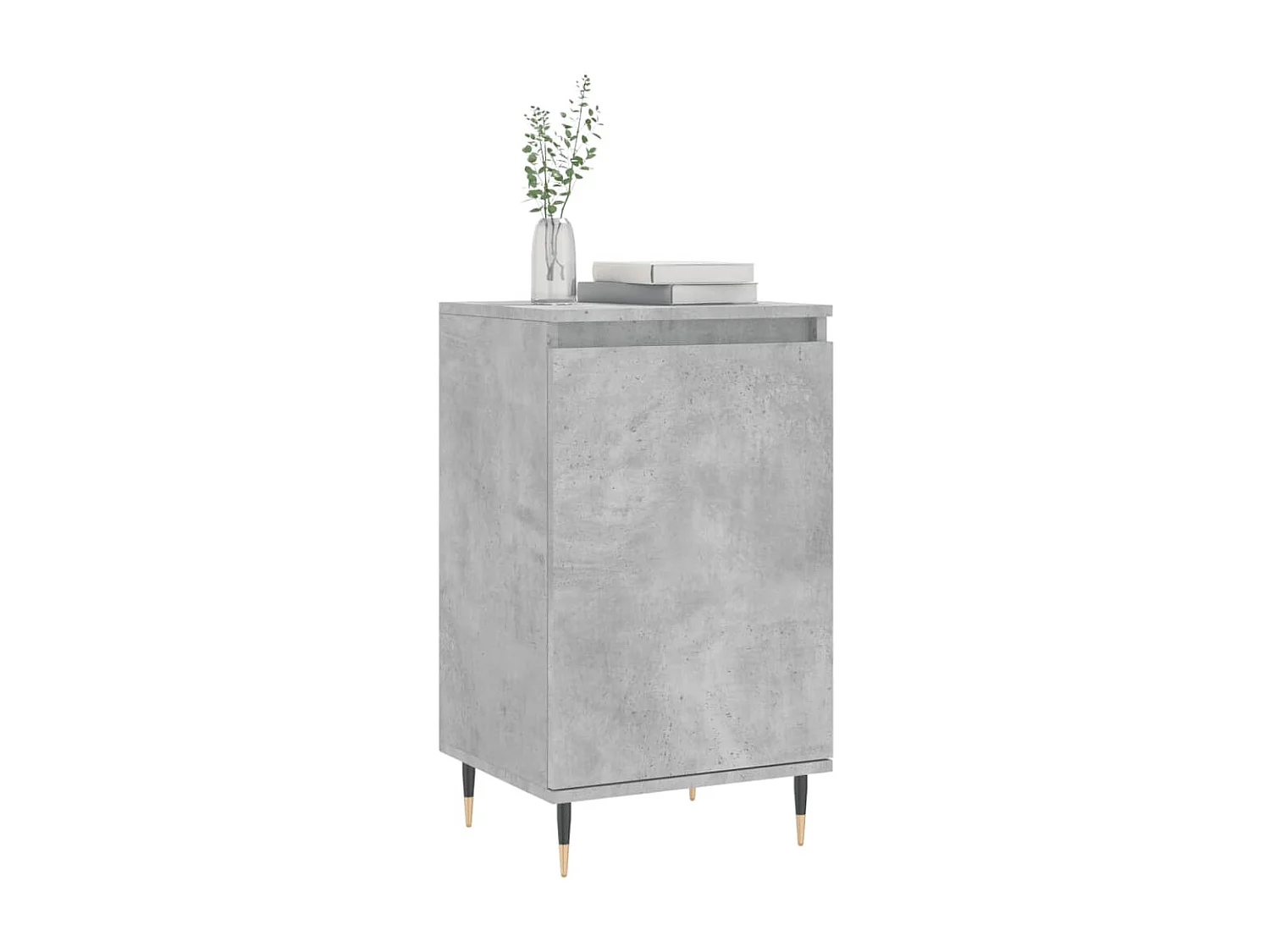 Buffet gris béton 40x35x70 cm bois d'ingénierie QWE33509