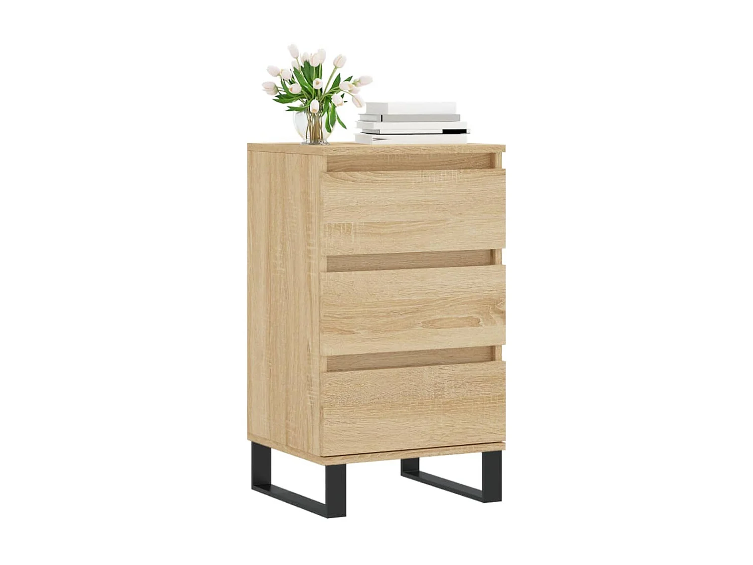 Buffet chêne sonoma 40x35x70 cm bois d'ingénierie QWE77272