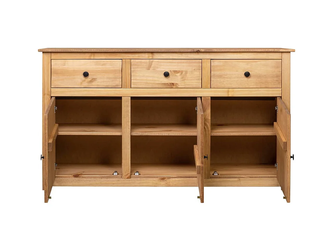 Buffet 135x40x80 cm Pin solide Assortiment Panama EGER17483