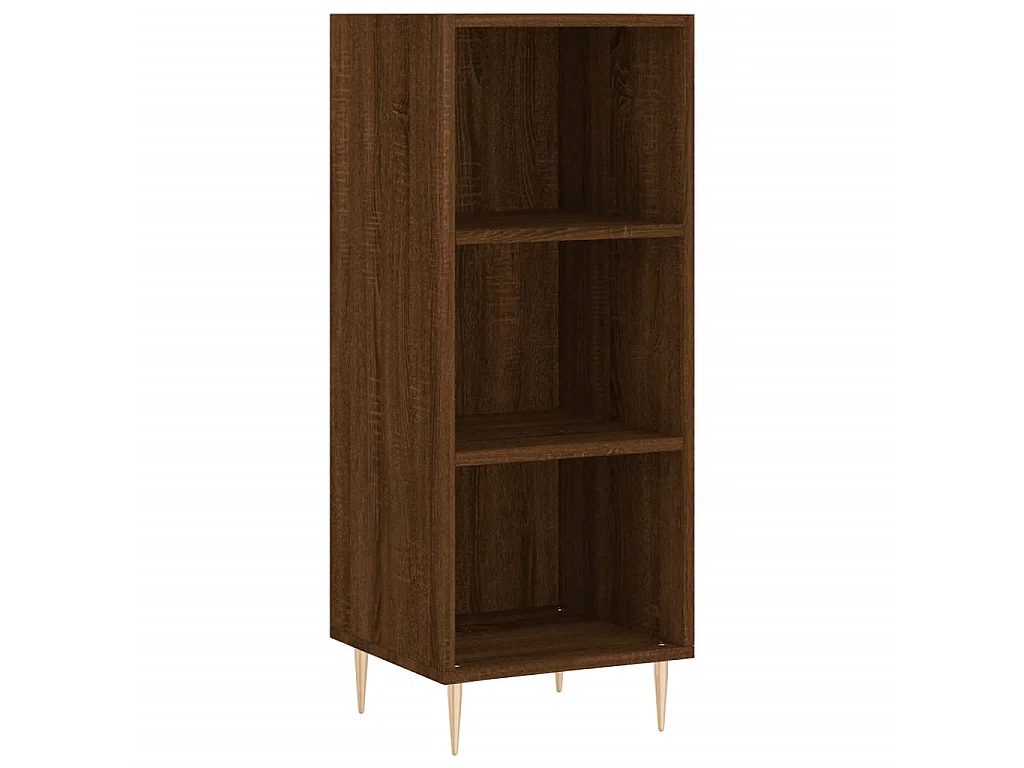 Buffet chêne marron 34,5x32,5x90 cm bois d'ingénierie QWE91073