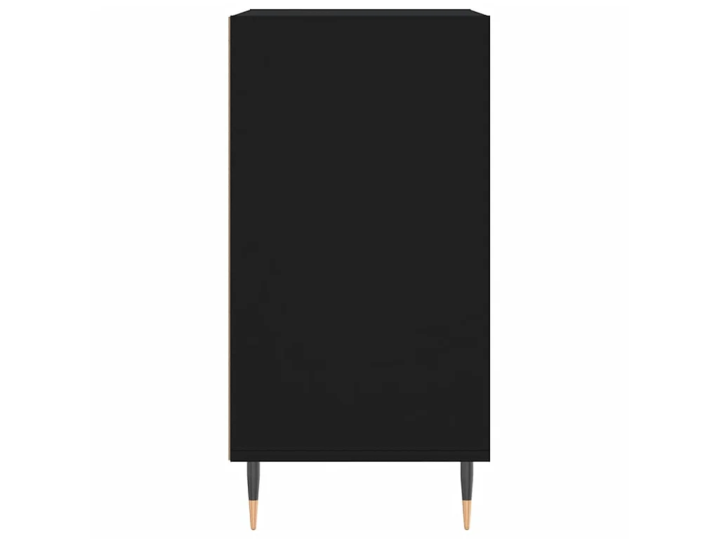 Dressoir 57x35x70 cm bewerkt hout zwart NL966368
