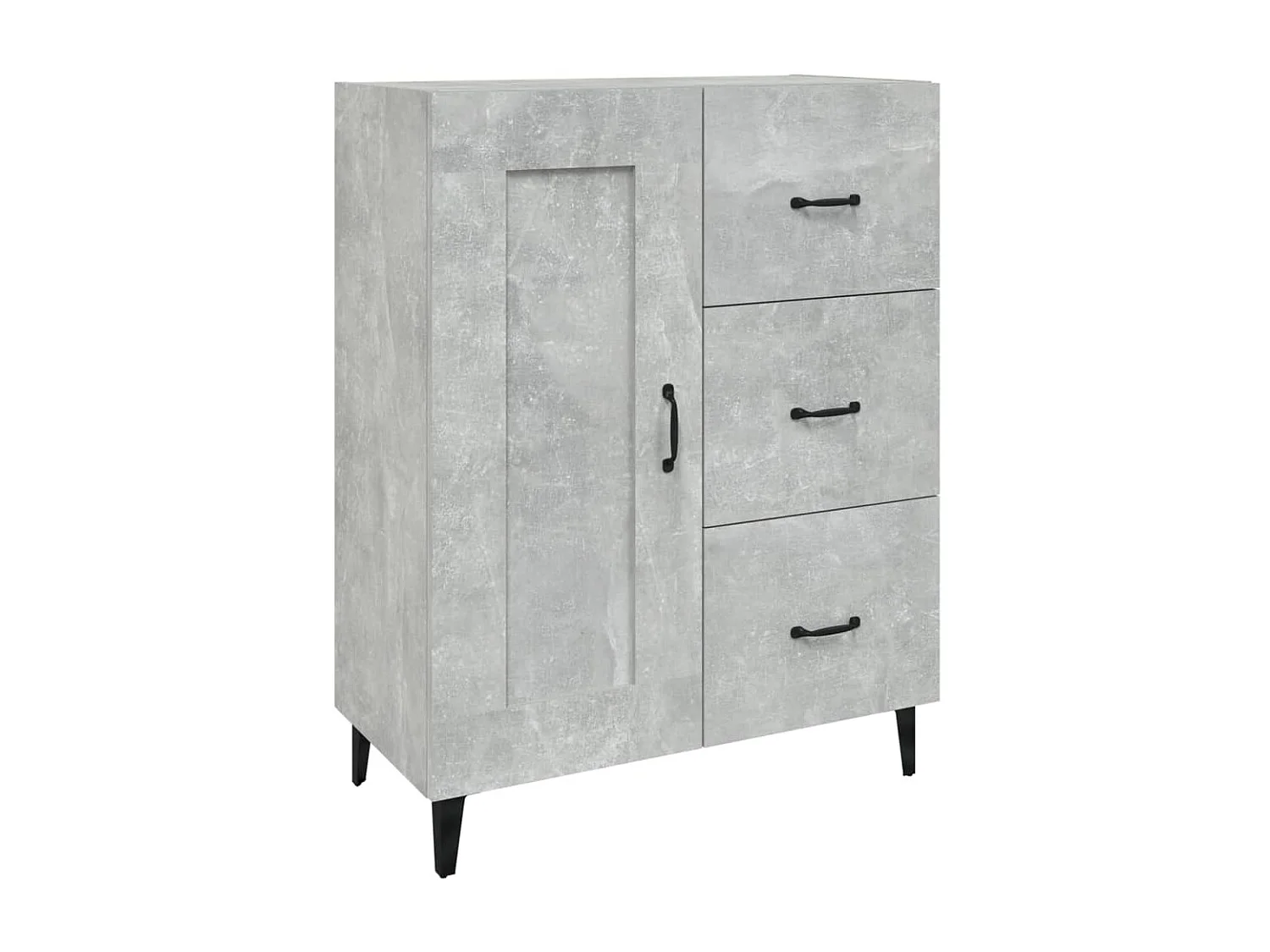 Buffet Gris béton 69,5x34x90 cm Bois d'ingénierie EGER27254
