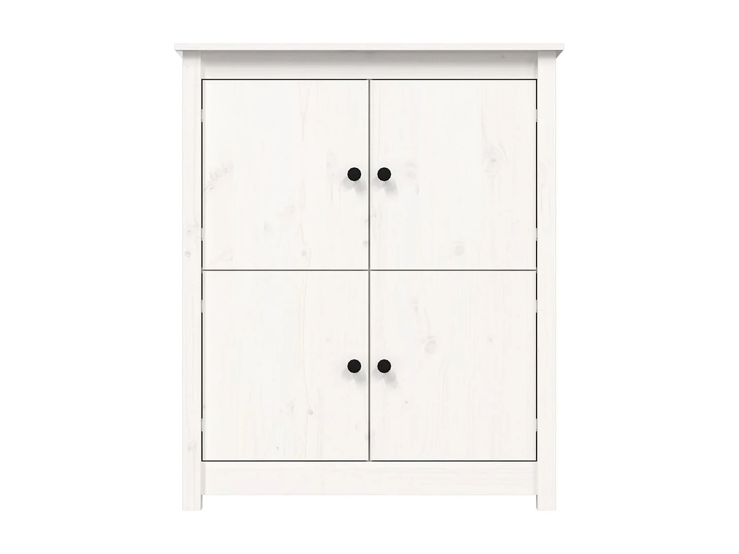 Aparador de madera maciza de pino blanco 83x41,5x100 cm ES45351