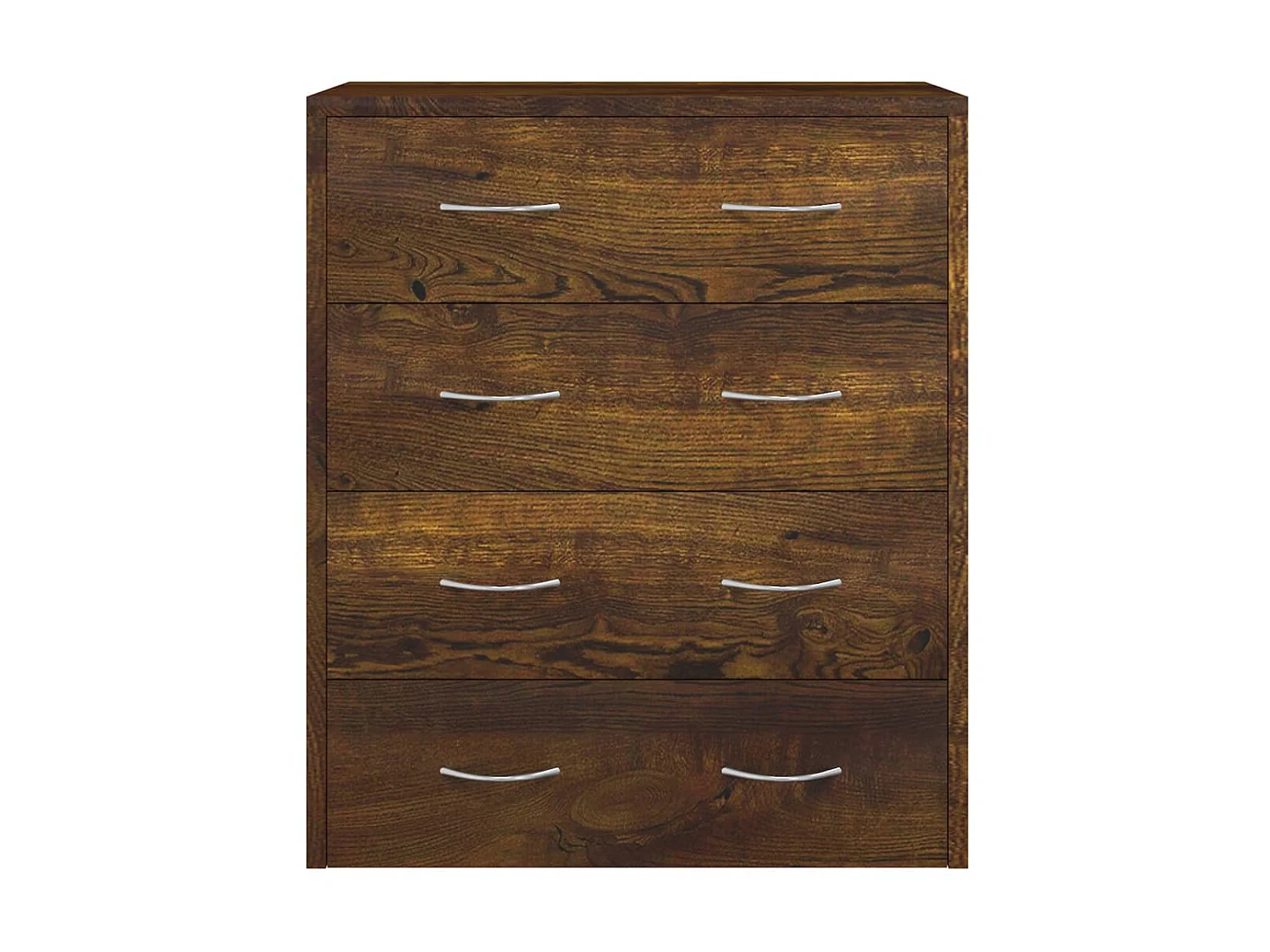 Buffet avec 4 tiroirs 60x30,5x71 cm Chêne fumé QWE49223