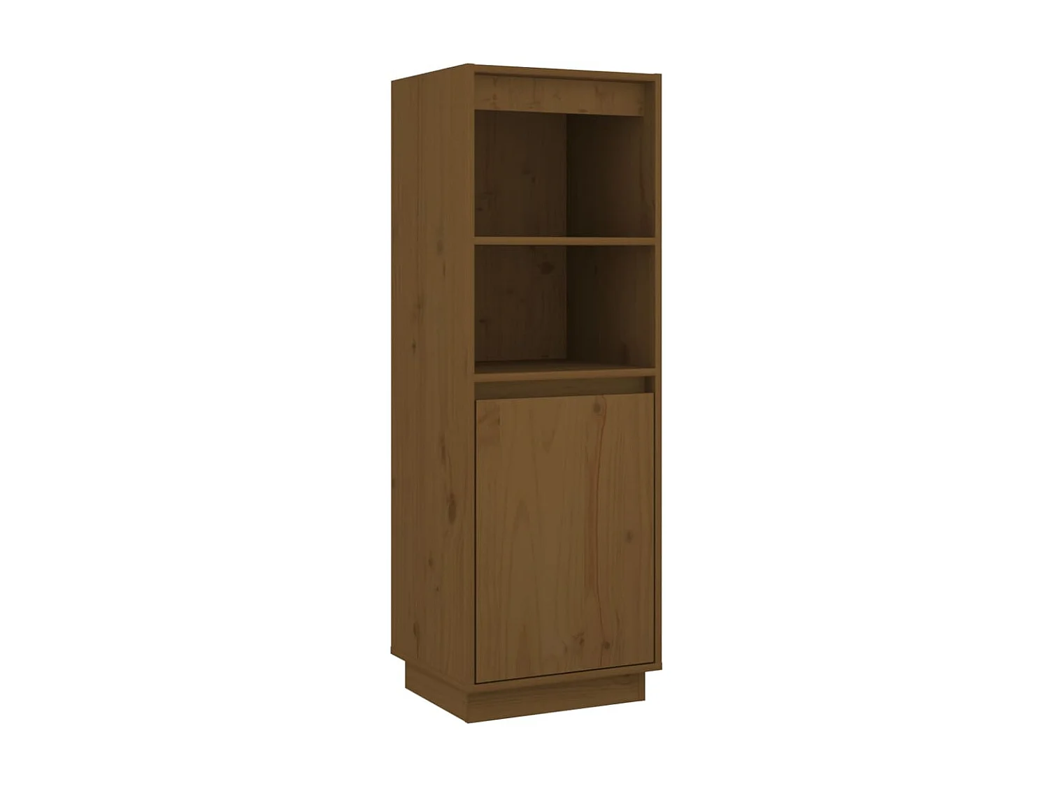 Buffet haut Marron miel 37x34x110 cm Bois massif de pin QWE97138