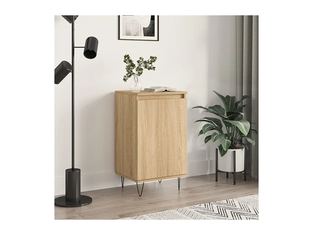Buffet chêne sonoma 40x35x70 cm bois d'ingénierie QWE17258