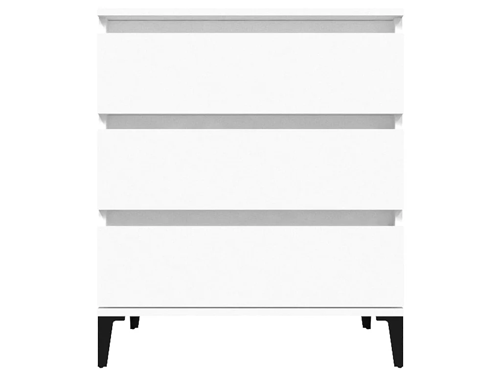 Aparador de madera contrachapada blanco 60x35x70 cm ES36495