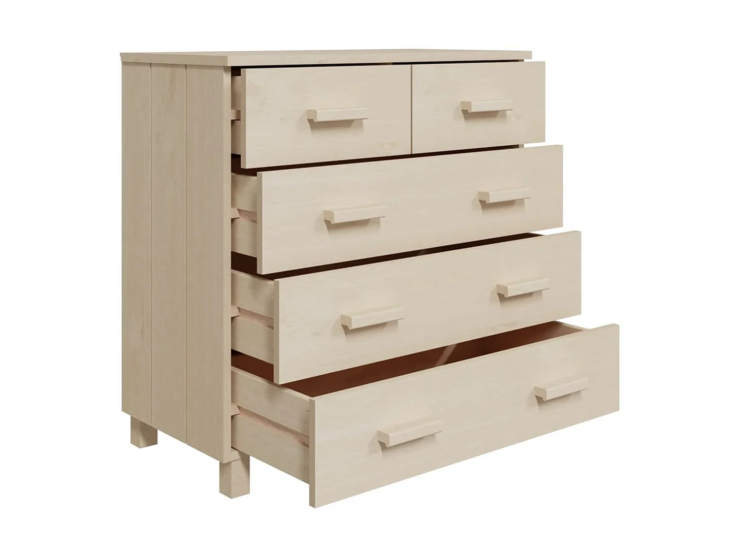 Dressoir HAMAR 79x40x80 cm massief grenenhout honingbruin NL904634