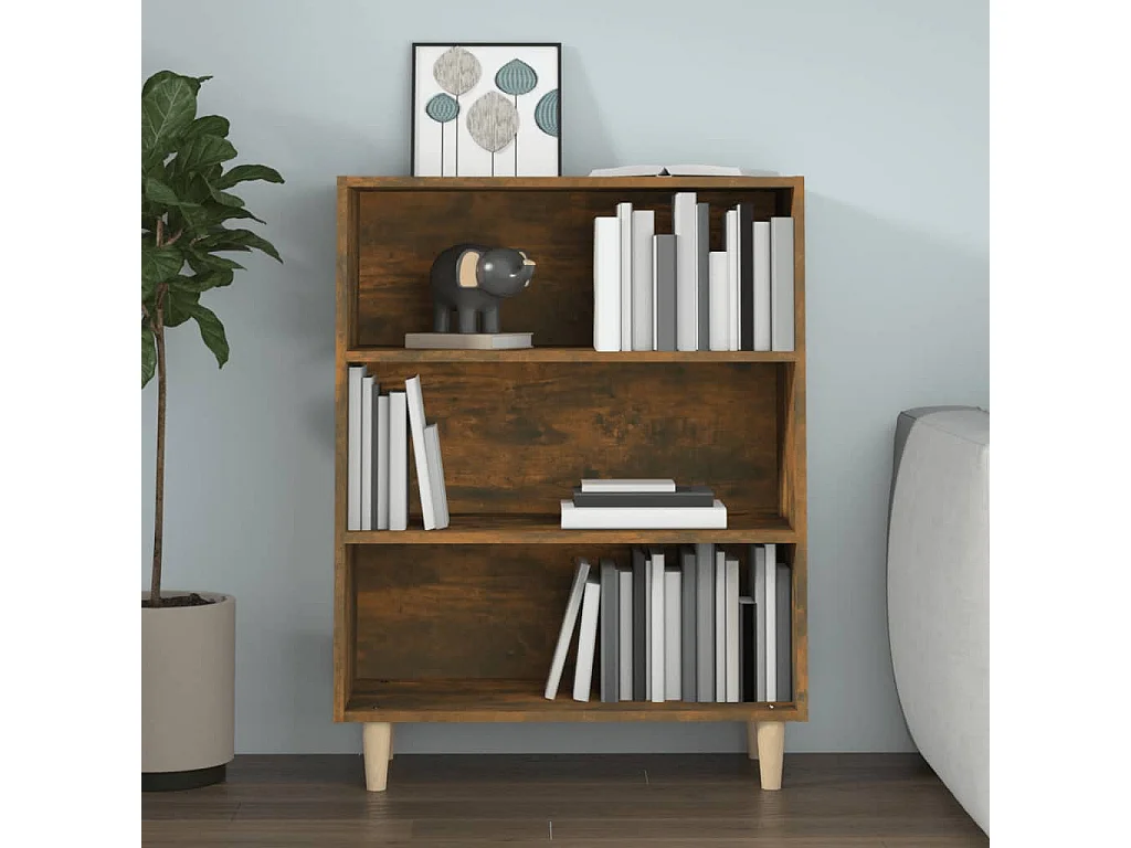 Buffet Chêne fumé 69,5x32,5x90 cm Bois d'ingénierie EGER98944