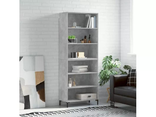 Kauf Unique Highboard,Kommode Betongrau 69,5x32,5x180 cm Holzwerkstoff -gkd447354