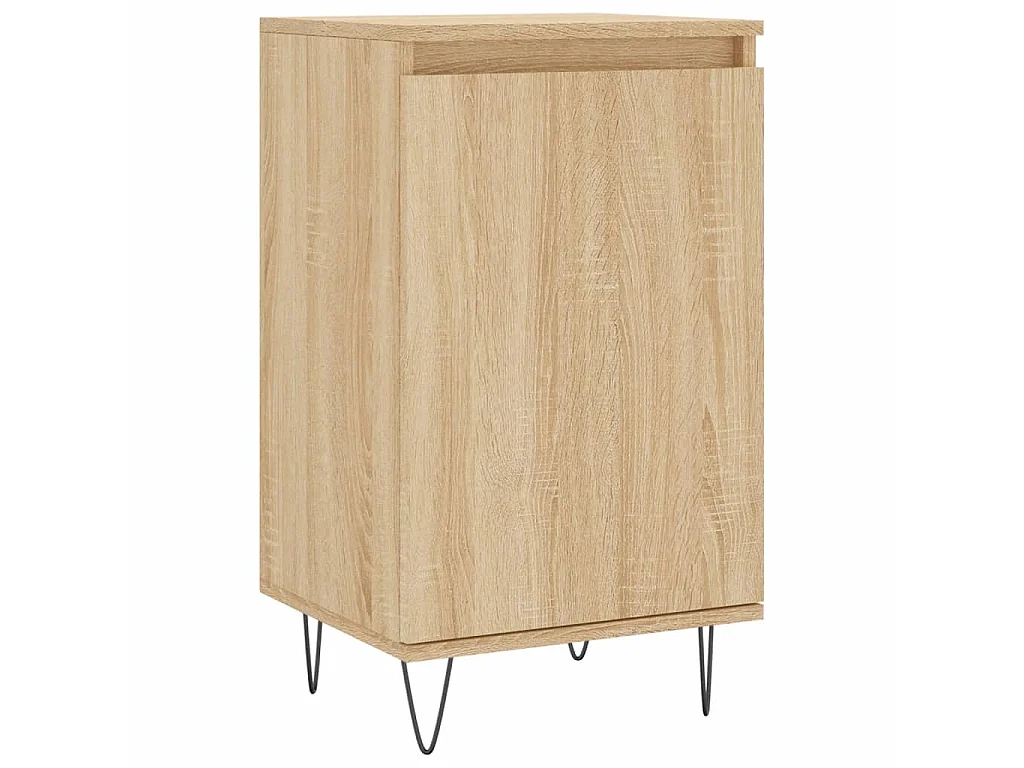 lot de 2 Buffets chêne sonoma 40x35x70 cm bois d'ingénierie QWE93227