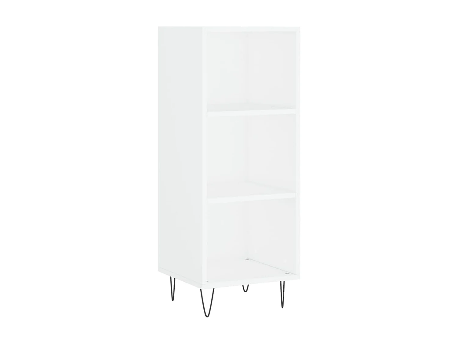 Aparador de madera de ingeniería blanco 34,5x32,5x90 cm ES59598