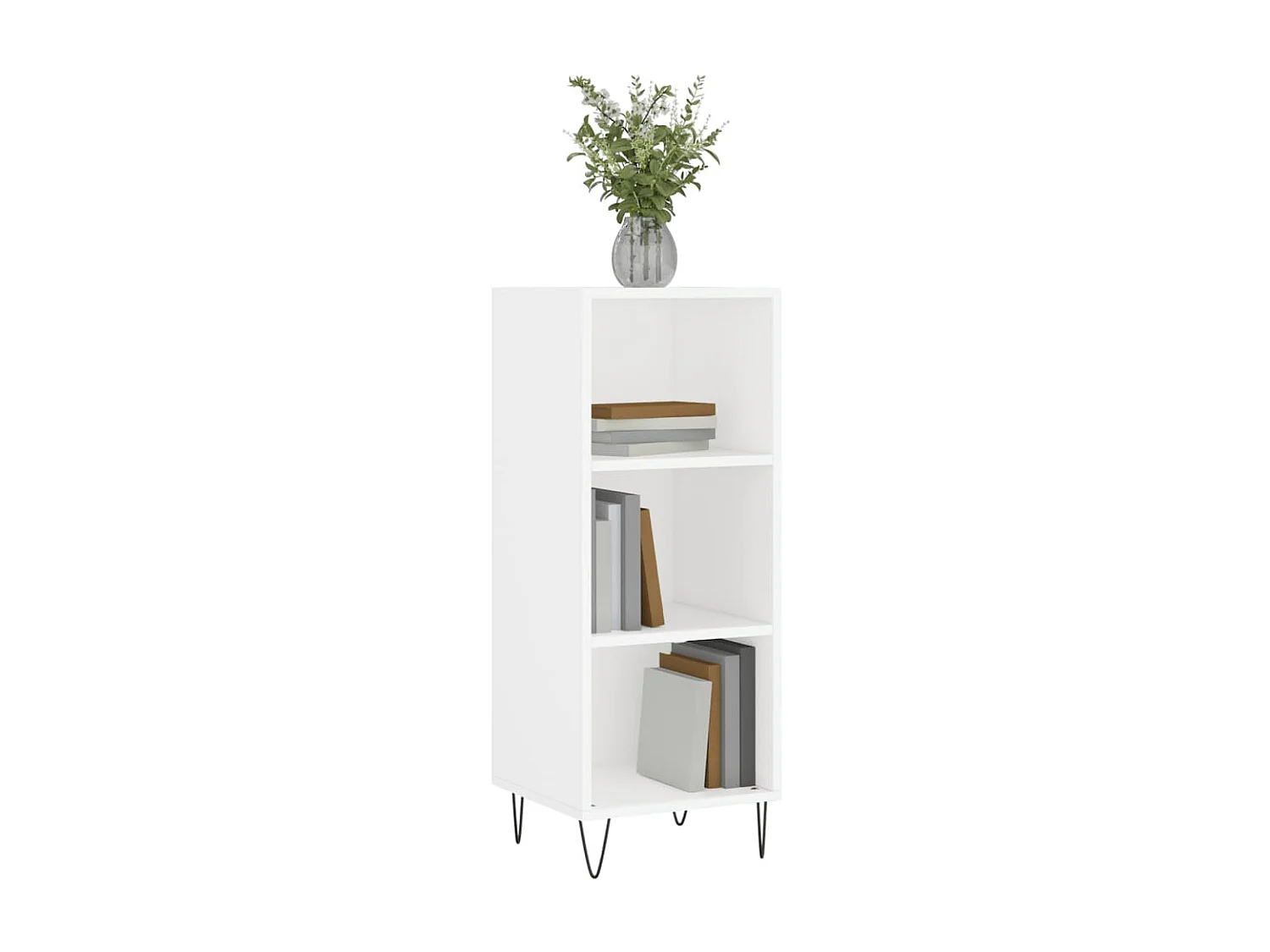 Buffet blanc 34,5x32,5x90 cm bois d'ingénierie QWE97650