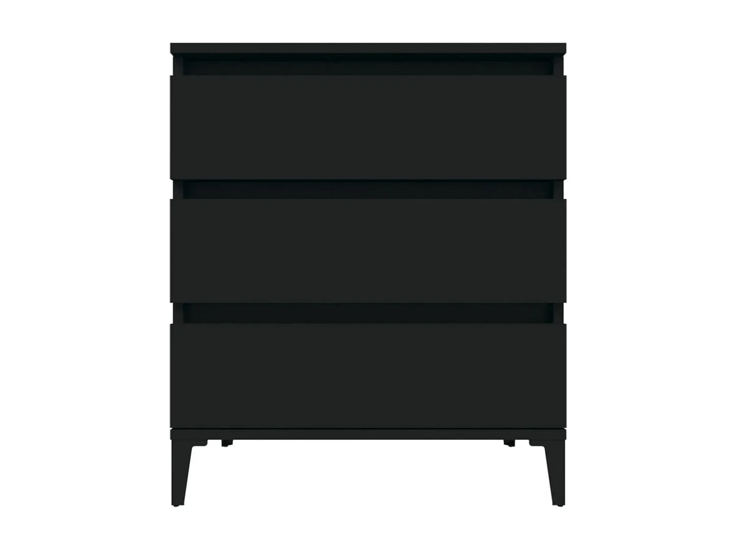 Aparador 60x35x70 cm derivados de madeira preto PT331671