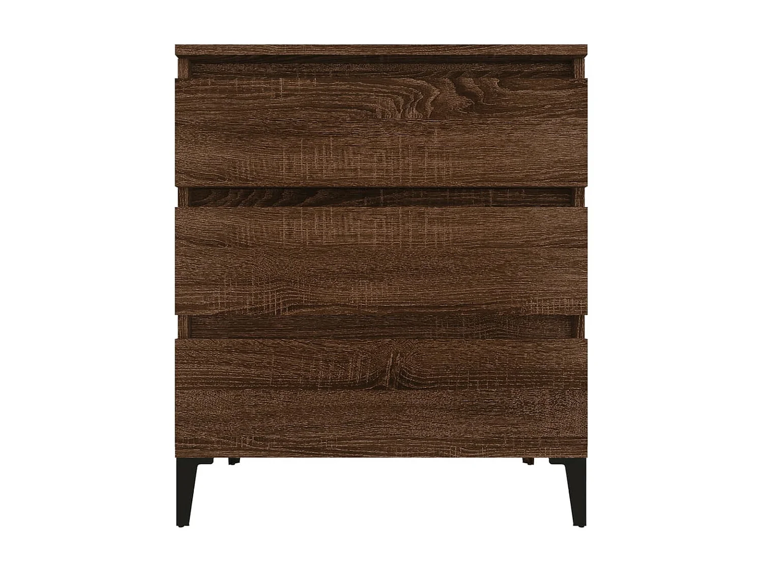 Dressoir 60x35x70 cm bewerkt hout bruin eikenkleur NL89638