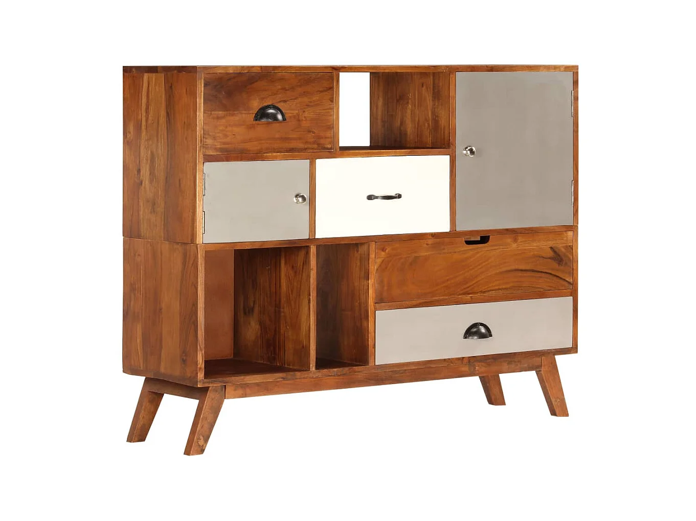 Buffet 115x35x86 cm Bois solide d'acacia EGER82078