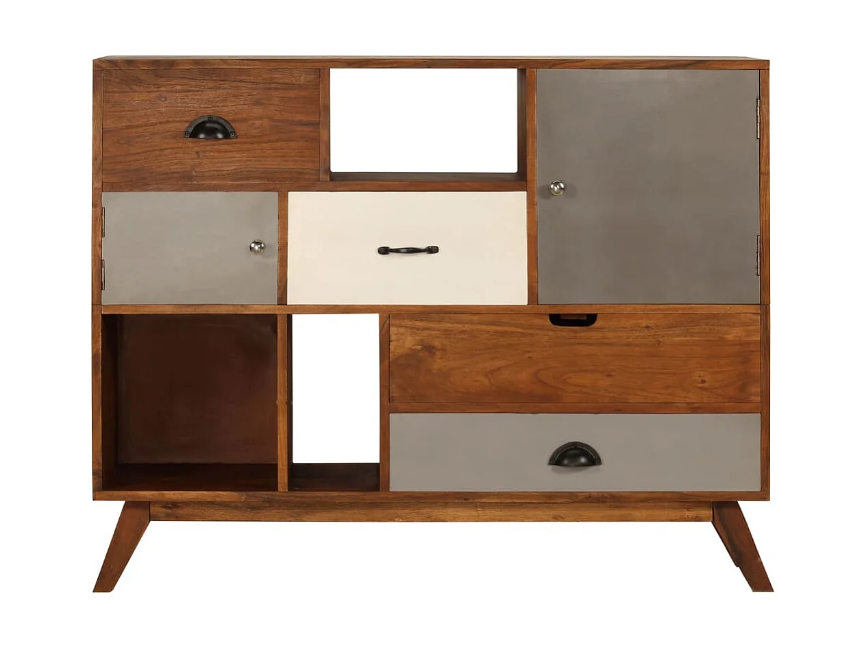 Buffet 115x35x86 cm Bois solide d'acacia EGER82078