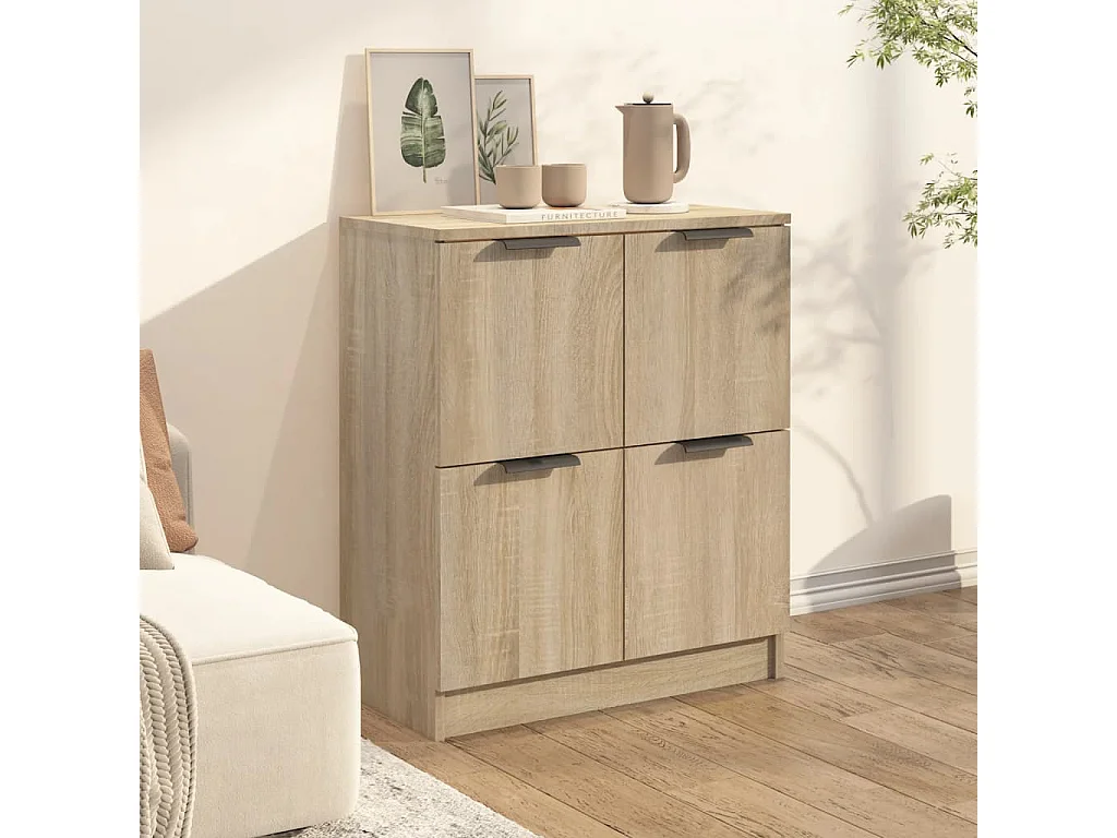 Buffet Chêne sonoma 60x30x70 cm Bois d'ingénierie EGER78193