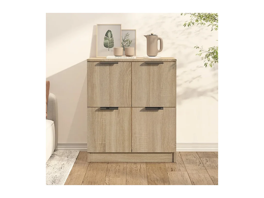 Buffet Chêne sonoma 60x30x70 cm Bois d'ingénierie EGER78193
