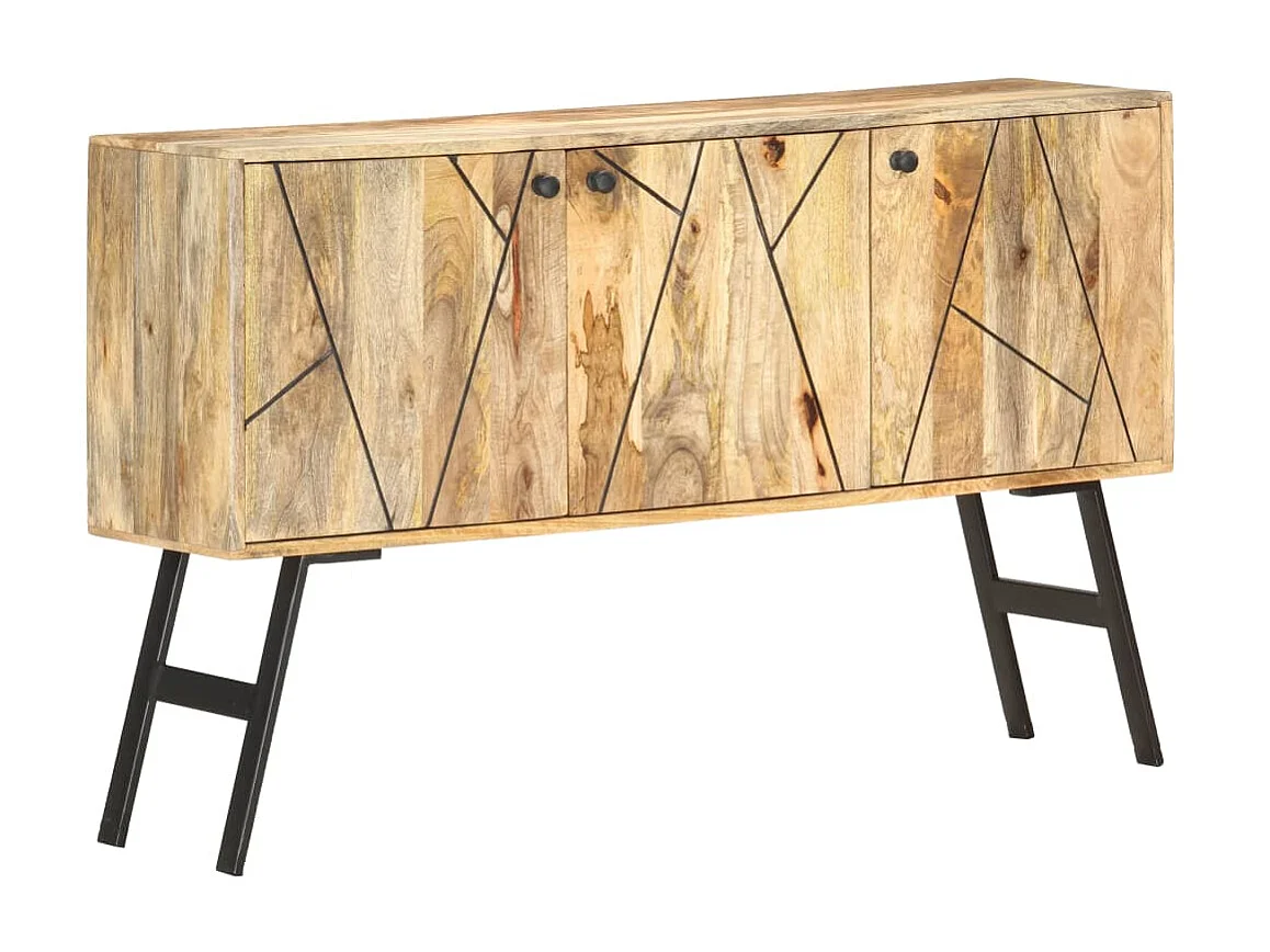 Dressoir 118x30x75 cm massief mangohout NL399288